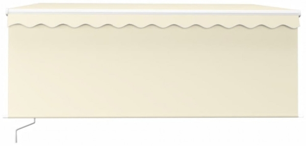 vidaXL Markise Manuell Einziehbar mit Rollo 3,5x2,5 m Creme 3069277 Bild 4