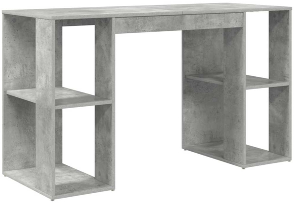 vidaXL Schreibtisch Beton Grau 130 x 50,5 x 75 cm Holzwerkstoff 869501