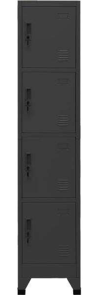 vidaXL Schließfachschrank Anthrazit 38 x 45 x 180 cm Stahl [339787]