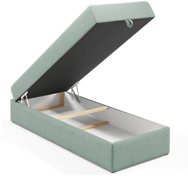 Best for Home Boxspringbett Elegantes Single Boxspringbett mit Bonellmatratze – Hotelstil (Boxbett, Rahmenbett, Gästebett, Jugendbett, Kinderbett, 70x200 80x200 90x200 100x200 cm), mit oder o. Topper, verschiedene Liefermöglichkeiten