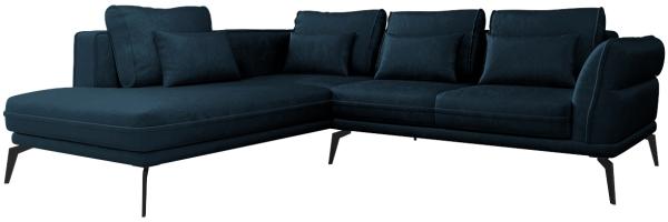 Ecksofa Bakira (Farbe: Monolith 77, Seite: Links OT-2R)