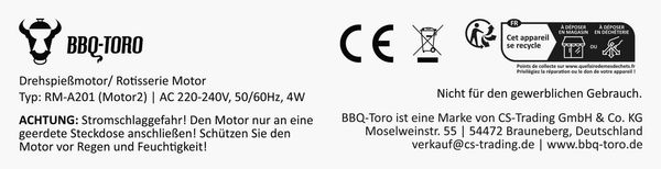 BBQ-Toro Grillspieß Grill- und Spießset für Weber Genesis II der 200er und 300er Serie Bild 4