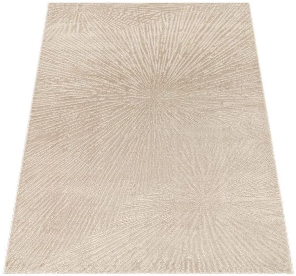 KADIMA DESIGN Teppich Unifarben Wohnzimmer schmutzabweisend Teppich Kurzflor, Läufer, Höhe: 13 mm, Florhöhe: 9 mm, Polypropylen, Polyester, Läufer, 80x150, Beige