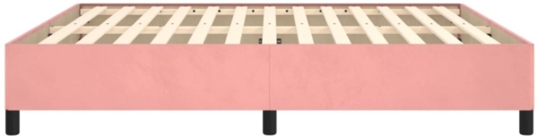 vidaXL Bettgestell Rosa 160x200 cm Samt 347335 Bild 7