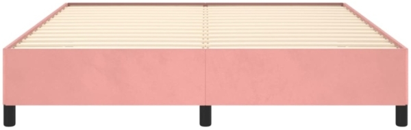 vidaXL Bettgestell Rosa 160x200 cm Samt 347335 Bild 9