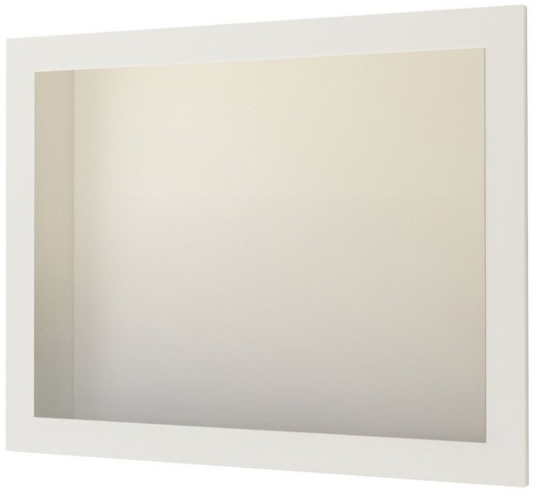 Vladon Wandspiegel Löhne (Wandspiegel, mit Rahmen im modernen Stil), Weiß matt (75,5 x 59,7 cm)