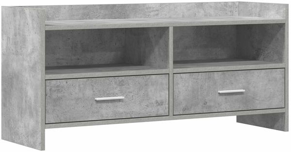 vidaXL TV-Schränk 100 x 33 x 47 cm Betongrau Holzwerkstoff 8011158