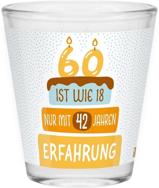 Schnapsglas Shot Stamper Lustiges Motiv Geschenk Sheepworld 60 Geburtstag 074538