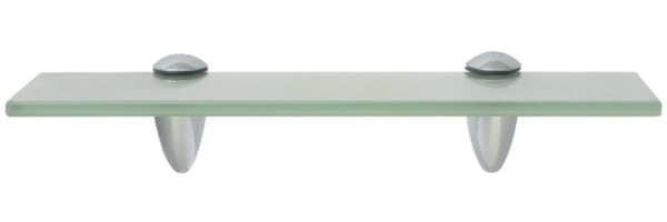 vidaXL Schwebendes Regal, Glas mattiertes Weiß, 0,8 x 20 x 30 cm