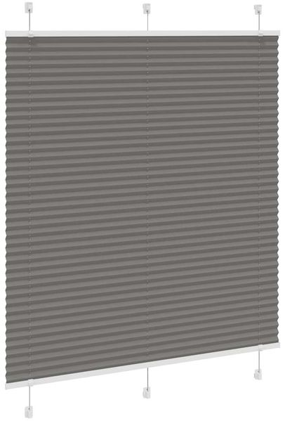 vidaXL Plissee Anthrazit 115x100 cm Stoffbreite 114,4 cm Polyester 4015078 Bild 3