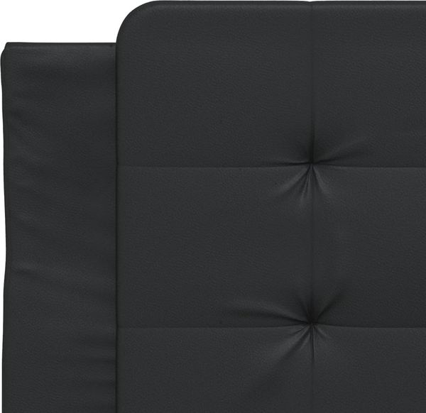 vidaXL Bettgestell ohne Matratze "Zadar" Schwarz 100x200 cm Kunstleder 3208845 Bild 7