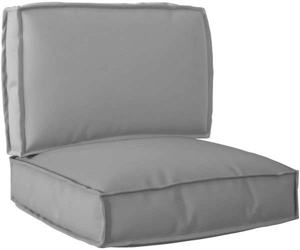 vidaXL Palettenkissenset 2 pcs Grau Oxford-Stoff 3329050