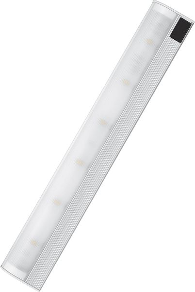 Osram LED-Unterbauleuchte, SlimShape, silber, Bewegungssensor, Direktanschluss mit 3m Netzkabel, 8 Watt, warmweisss-3000K