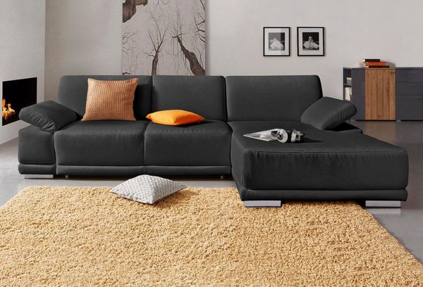 sit&more Ecksofa Coria L-Form, mit XL-Recamiere, wahlweise mit Bettfunktion