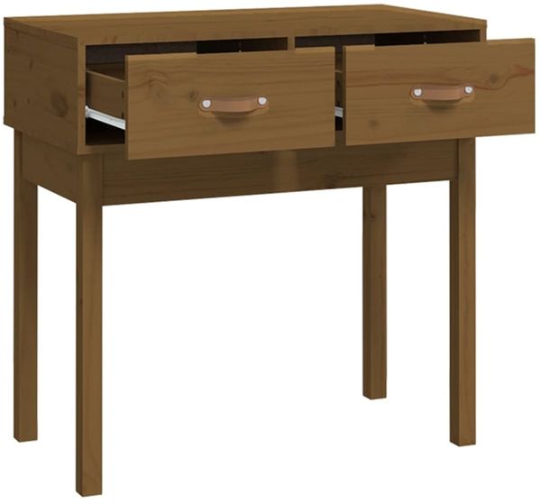 vidaXL Konsolentisch Honigbraun 76,5x40x75 cm Massivholz Kiefer 821752 Bild 4