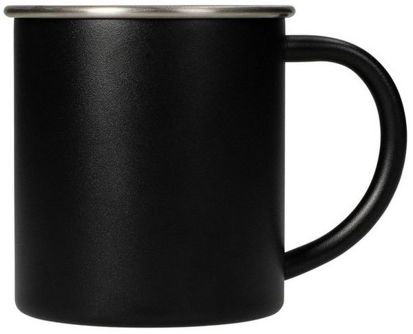 elasto Becher ADVENTURA Outdoor Trinkbecher aus Edelstahl 340ml BPA-frei, Kaffeebecher, Teetasse, camping Zubehör, Becher mit Henkel, robust