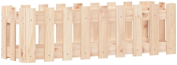 vidaXL Hochbeet Lattenzaun-Design 100x30x30 cm Massivholz Kiefer 832472