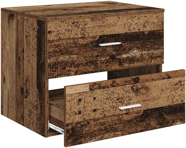 vidaXL Wandaufbewahrung Badezimmer Altholz 62,5 x 44,5 x 50 cm 890332 Bild 3