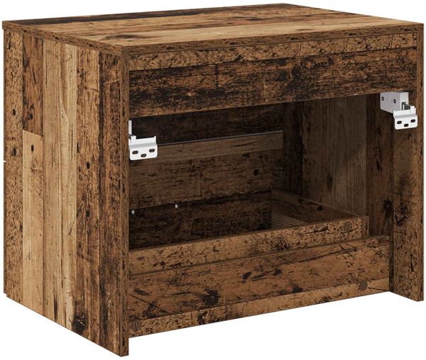 vidaXL Wandaufbewahrung Badezimmer Altholz 62,5 x 44,5 x 50 cm 890332 Bild 5