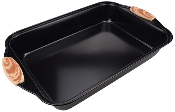 SCHÄFER Back-/Auflaufform Maple Wood Antihaftbeschichtung scharz matt 35,2x23,5x5,5cm