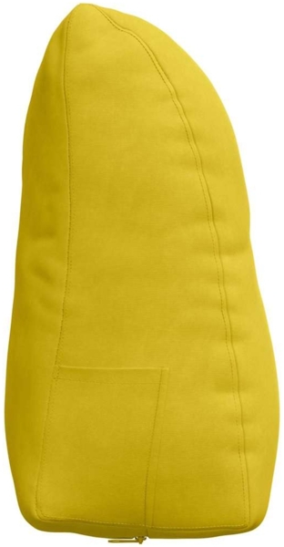 vidaXL Rücken Kissen Gelb 45 x 24 x 50 cm Samt 42014378 Bild 6