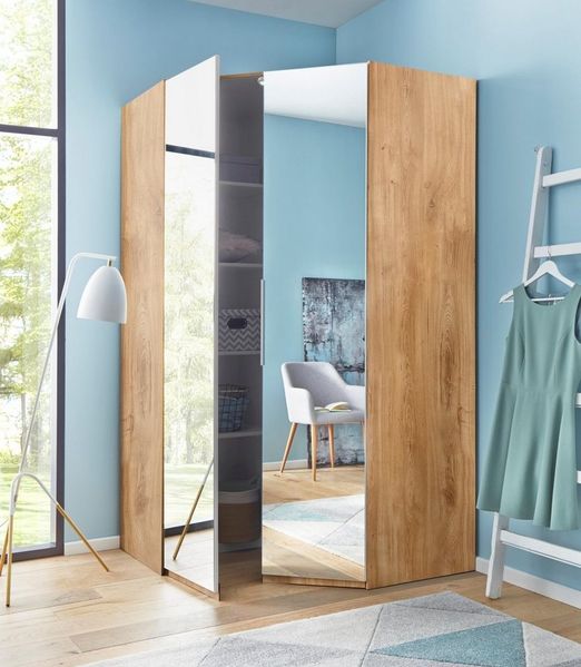 Wimex Eckkleiderschrank Level by fresh to go mit Spiegeltüren
