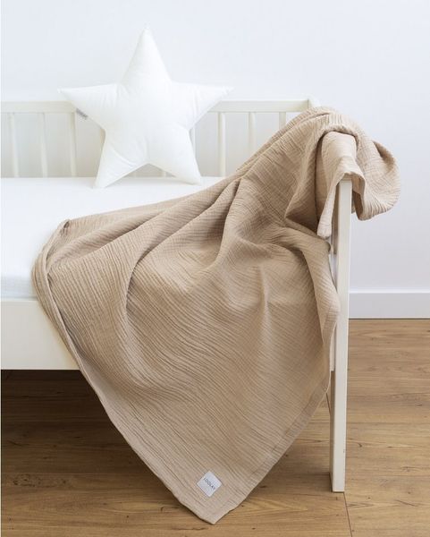 Babydecke Babydecke Musselin Baumwolle Tagesdecke Decke 95x95 120x120 150x200 cm, Loolay, LOOLAY Musselin Tagesdecke, atmungsaktiv, weich & leicht!