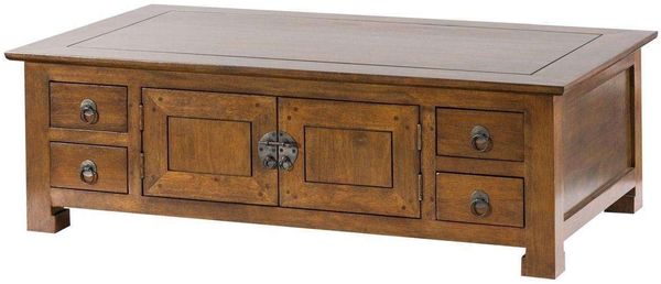 Dekoria Couchtisch Ibuku brown 120x70x40cm