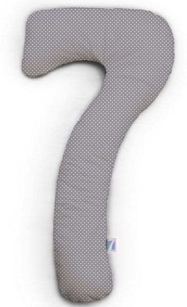 Theraline my 7 - Ersatzbezug für das my7 Seitenschläferkissen 33 Punkte grau