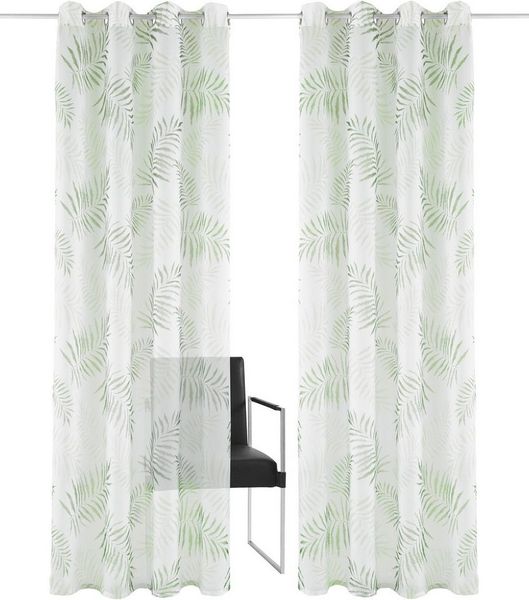 OTTO home Gardine Paula (1 St), Ösen, halbtransparent, Voile, Halbtransparent, Voile, Polyester