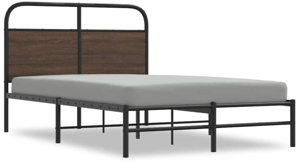 vidaXL Bettgestell ohne Matratze 120x190 cm Braun Eichen-Optik 4100461