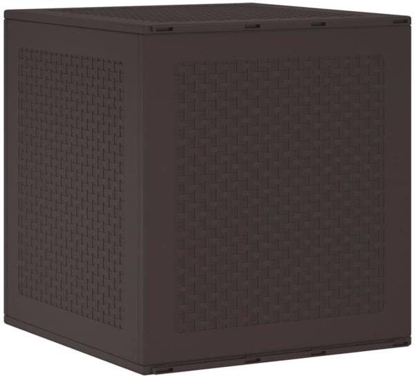 vidaXL Gartenlagerbox mit Speicher Braun 55 x 53 x 57 cm Polypropylen 870580