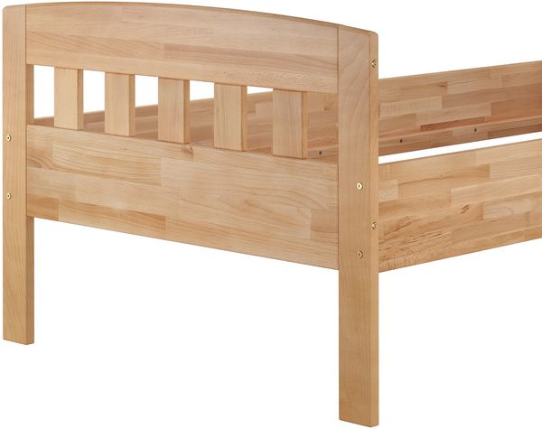 Erst-Holz Einzelbett 100x200 cm Buche, natur Bild 6