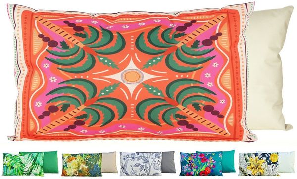 JACK Dekokissen Outdoor Lounge Kissen 30x50cm Motiv inkl. Füllung, mit Lotus-Effekt, Robust, strapazierfähig, für Innen & Außen geeignet