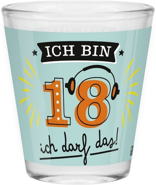 Schnapsglas Shot Stamper Lustiges Motiv Geschenk Sheepworld 18 Geburtstag 074534