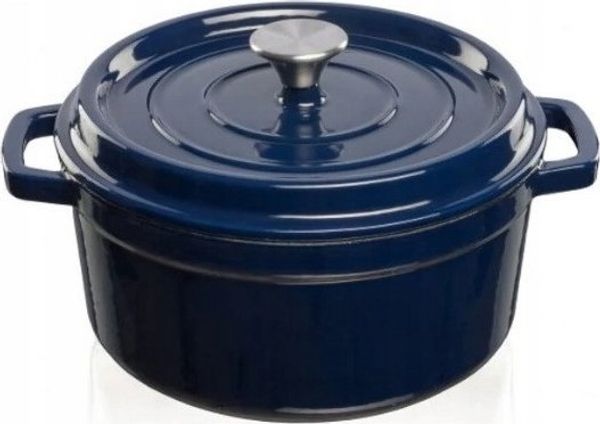 Grand Feu Topf mit Deckel blau 3 5 l