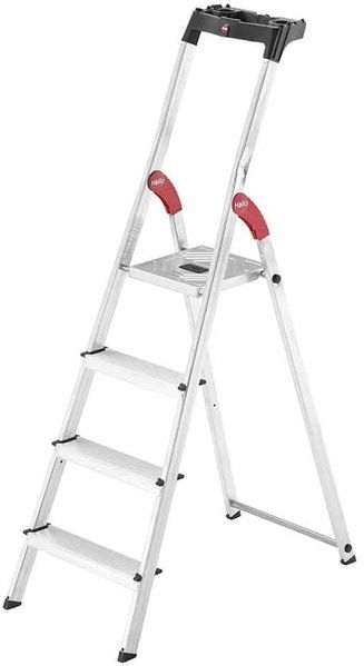 Alu-Sicherheits-Haushaltsleiter "L60 EasyClix" 4 Stufen