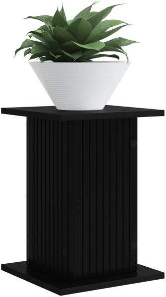 vidaXL Pflanzenständer Schwarz 30,5 x 30 x 43 cm Holzwerkstoff 899800 Bild 3