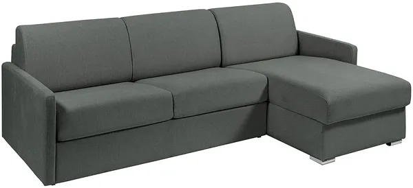 Vente-unique - CALIFE Sofa Stoff Grau - B 223 cm94 cm x H 97 cm x L 261 cm