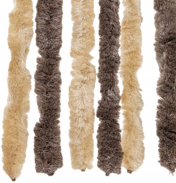 vidaXL Fliegenvorhang Dunkelbraun und Beige 118x220 cm Chenille 4004885 Bild 6