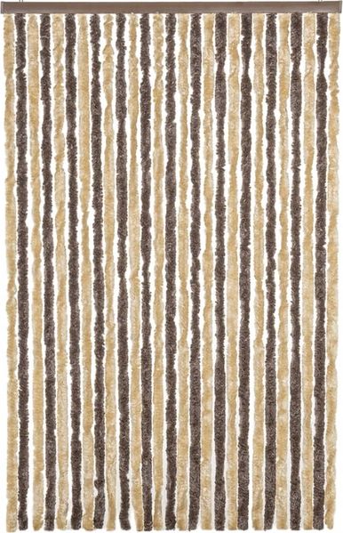 vidaXL Fliegenvorhang Dunkelbraun und Beige 118x220 cm Chenille 4004885 Bild 3