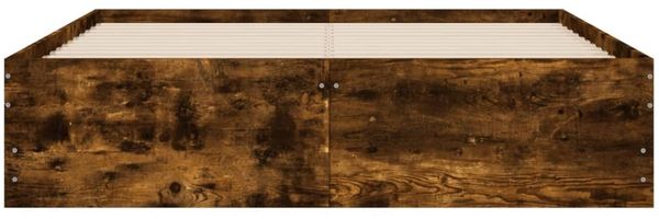vidaXL Bettgestell mit Schubladen Räuchereiche 120x190cm Holzwerkstoff 3207319 Bild 6