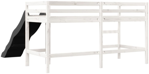 vidaXL Kinderhochbett ohne Matratze Weiß 90x190 cm Massivholz Kiefer 853435 Bild 7