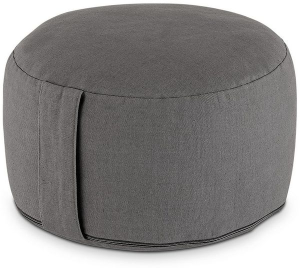 Amagohome Yogakissen Yogakissen Meditationskissen Augenkissen Sitzkissen rund ø31xH20cm Bez