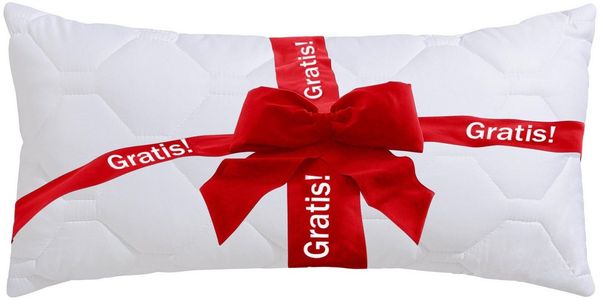 OTTO home Microfaserbettdecke Corella, Bettdecke 135x200 cm, mit Gratis-Kissen dazu: 40x80 cm, Füllung: 100% Polyester, Bezug: 100% Polyester, Bettdecken, Sommer, Winter, 4 Jahreszeiten, Decke mit Gratiskissen