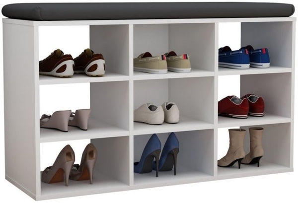 VCM Schuhregal Hinsol 919087 Weiß H. 50 x B. 80 x T. 30 cm Bild 4