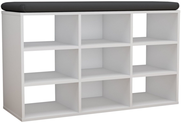 VCM Schuhregal Hinsol 919087 Weiß H. 50 x B. 80 x T. 30 cm Bild 3