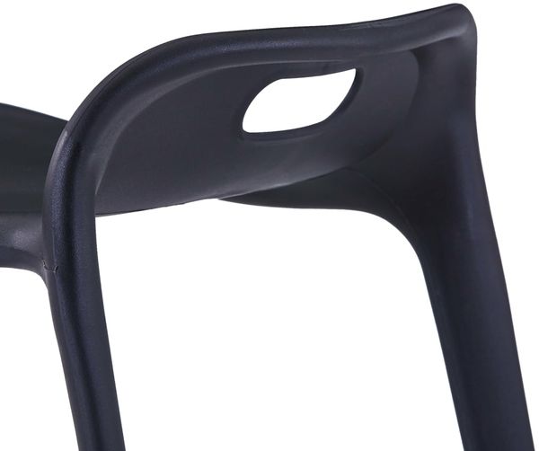 Stapelbare Hocker 4 Stk. Schwarz Kunststoff [247281] Bild 7
