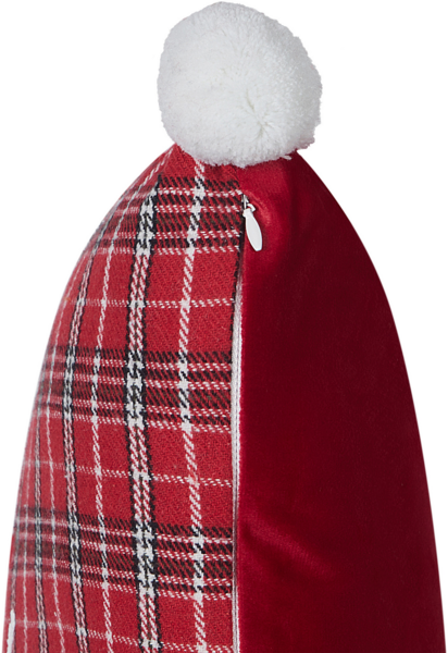 Kissen 2er Set Kariertes Muster LONICERA 45 x 45 cm Rot Bild 6