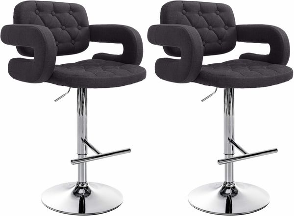 2er Set Barhocker Dublin Stoff [312953]
